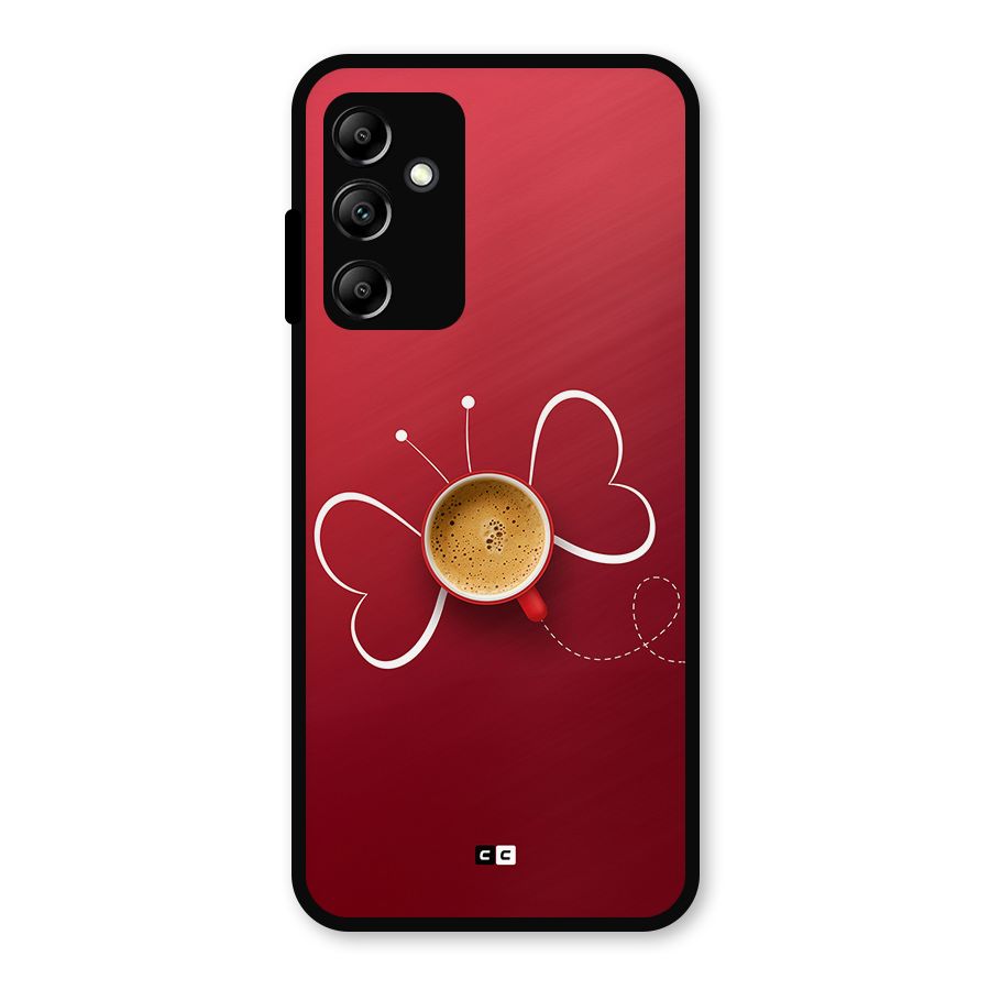 Flying Tea Metal Back Case for Galaxy A14 5G