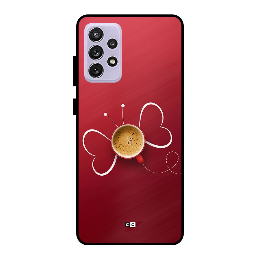 Flying Tea Metal Back Case for Galaxy A72