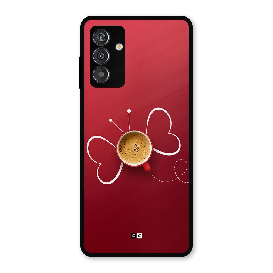 Flying Tea Metal Back Case for Galaxy F13