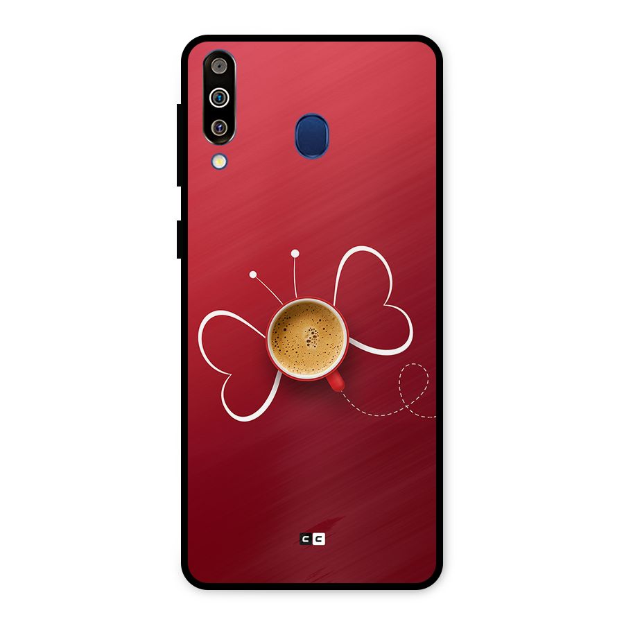 Flying Tea Metal Back Case for Galaxy M30