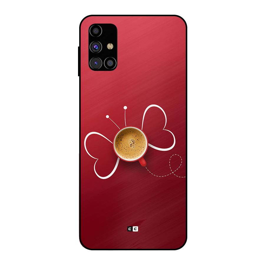 Flying Tea Metal Back Case for Galaxy M31s