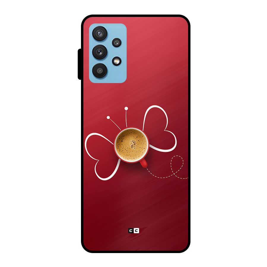 Flying Tea Metal Back Case for Galaxy M32 5G