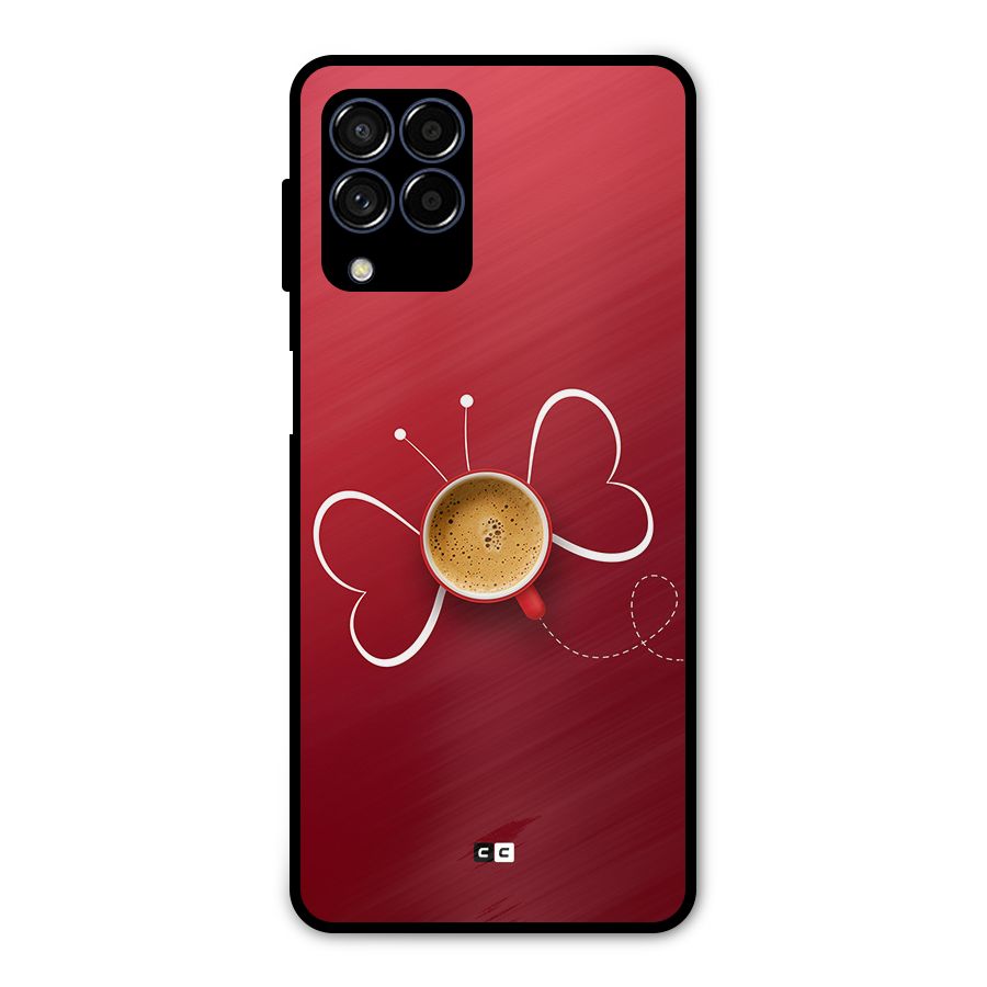 Flying Tea Metal Back Case for Galaxy M53 5G