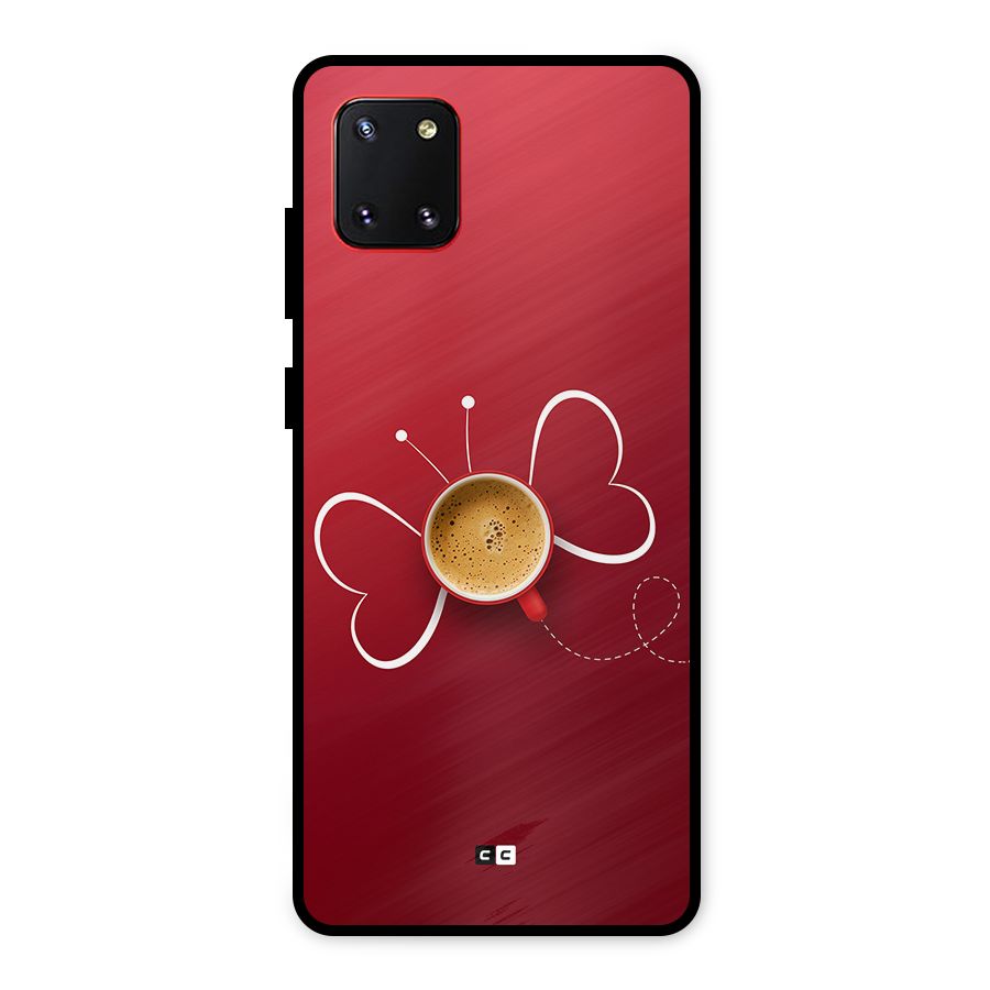 Flying Tea Metal Back Case for Galaxy Note 10 Lite