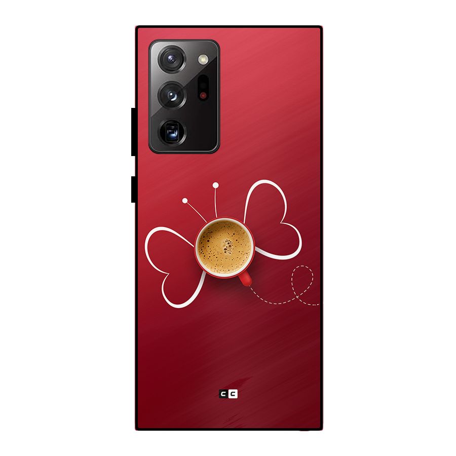 Flying Tea Metal Back Case for Galaxy Note 20 Ultra 5G