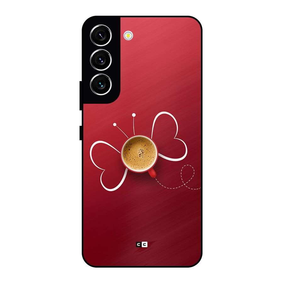 Flying Tea Metal Back Case for Galaxy S22 5G