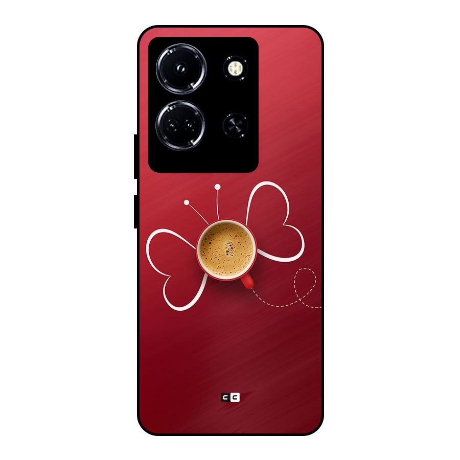 Flying Tea Metal Back Case for Infinix Note 30 5G
