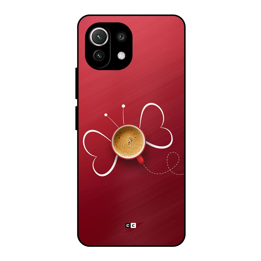 Flying Tea Metal Back Case for Mi 11 Lite NE 5G