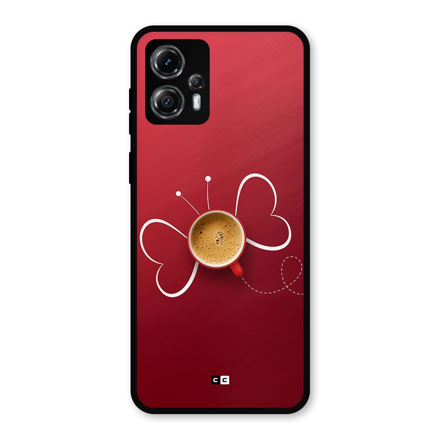 Flying Tea Metal Back Case for Moto G13
