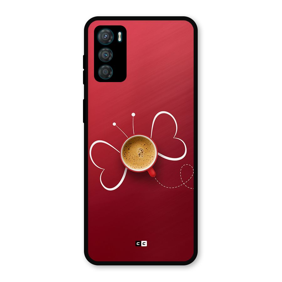 Flying Tea Metal Back Case for Moto G42