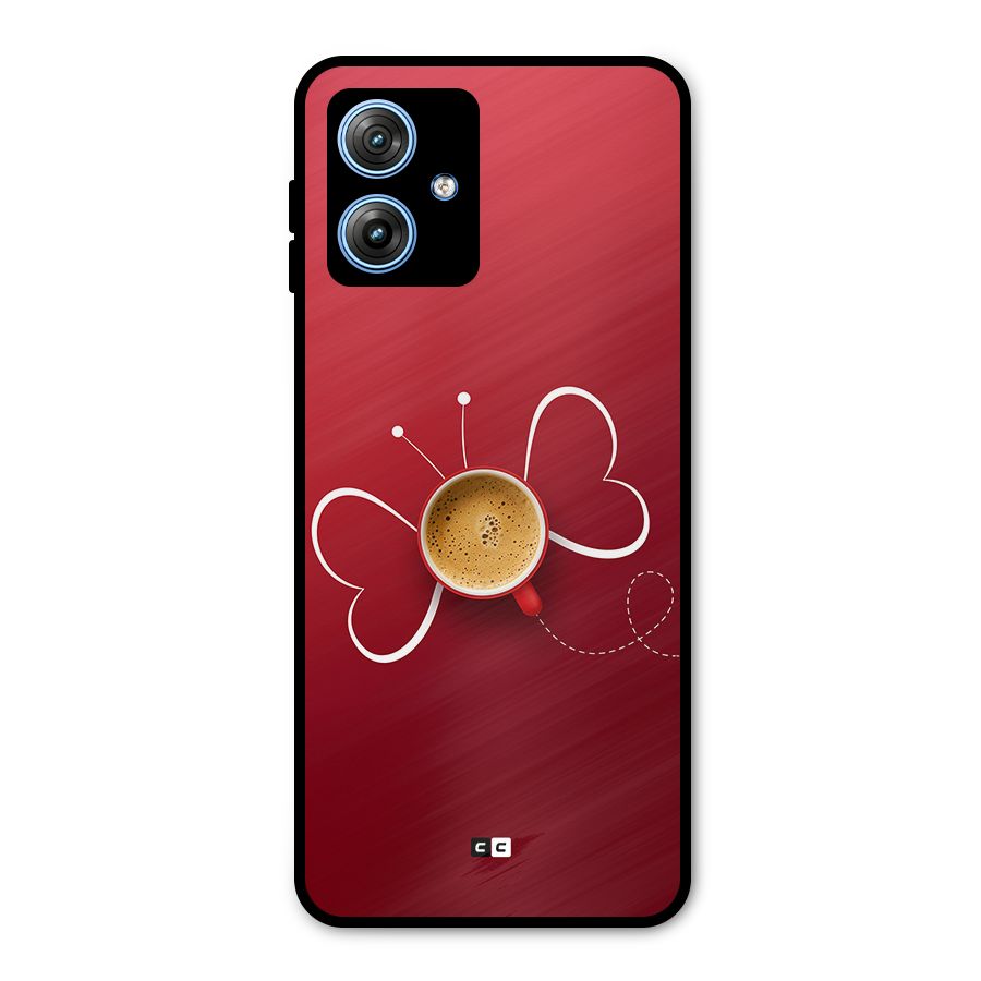 Flying Tea Metal Back Case for Moto G54