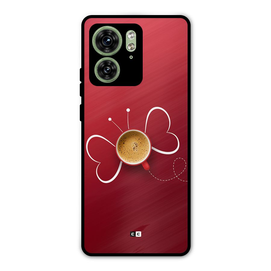 Flying Tea Metal Back Case for Motorola Edge 40 5G