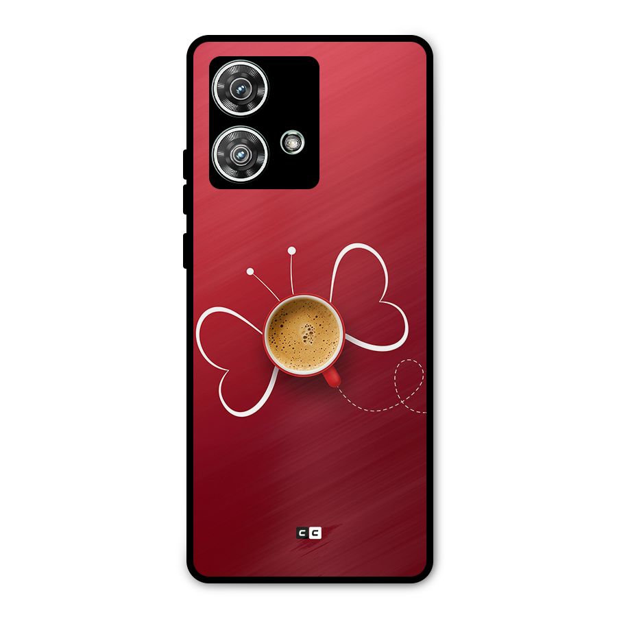 Flying Tea Metal Back Case for Motorola Edge 40 Neo