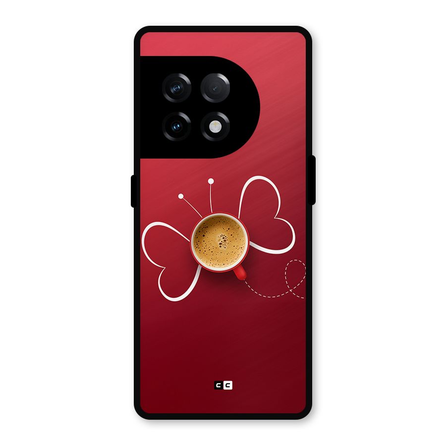 Flying Tea Metal Back Case for OnePlus 11R