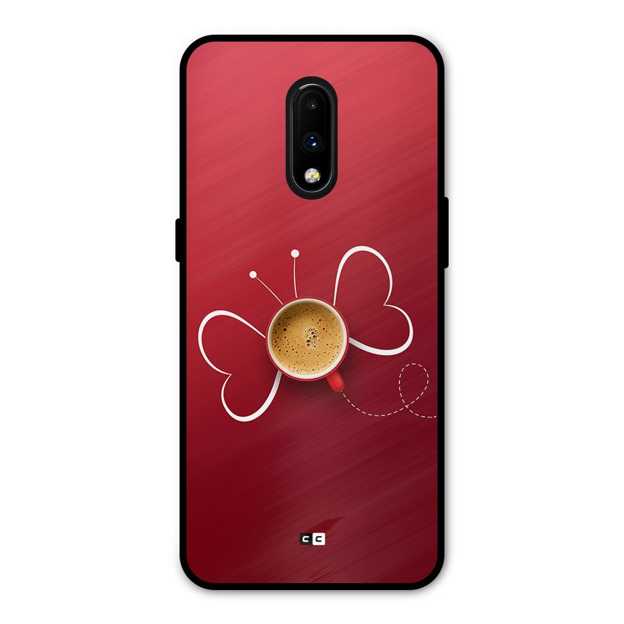 Flying Tea Metal Back Case for OnePlus 7