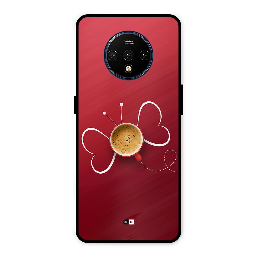 Flying Tea Metal Back Case for OnePlus 7T