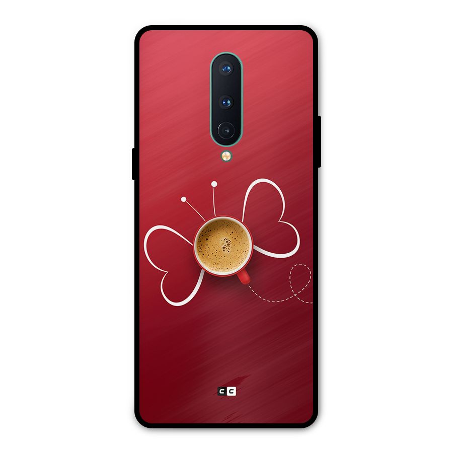 Flying Tea Metal Back Case for OnePlus 8