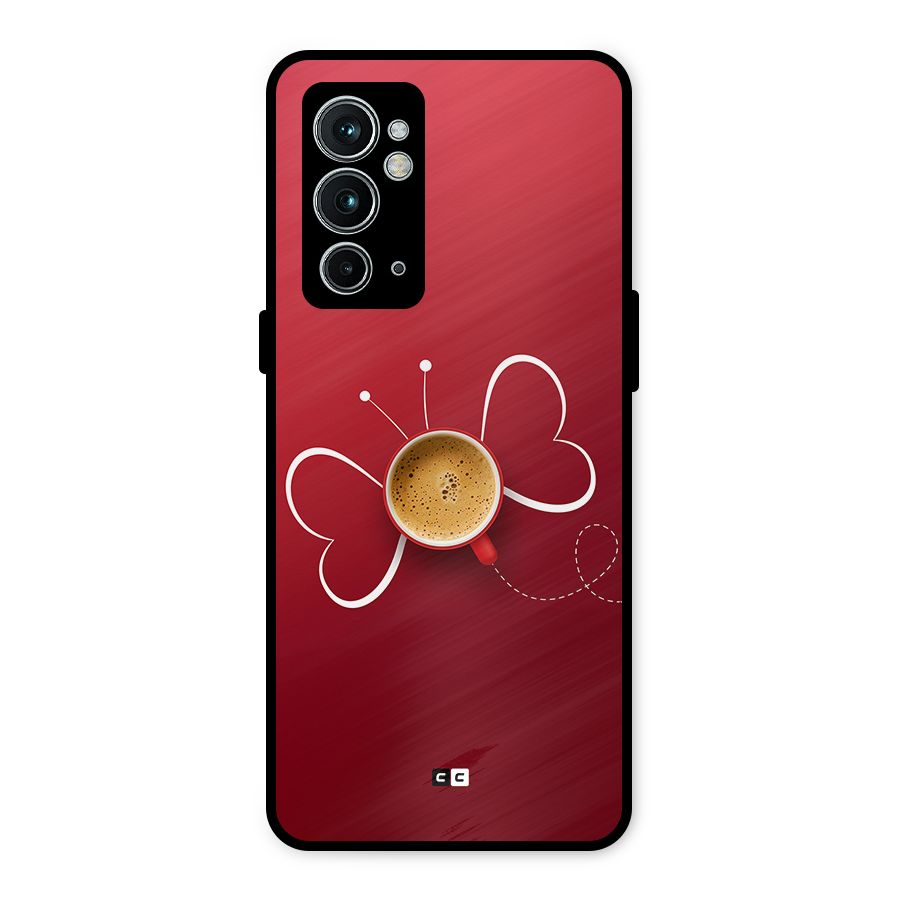Flying Tea Metal Back Case for OnePlus 9RT 5G