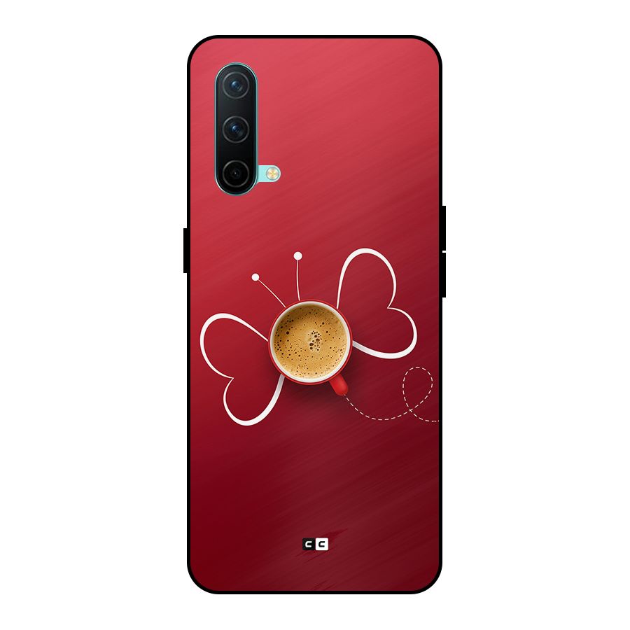 Flying Tea Metal Back Case for OnePlus Nord CE 5G