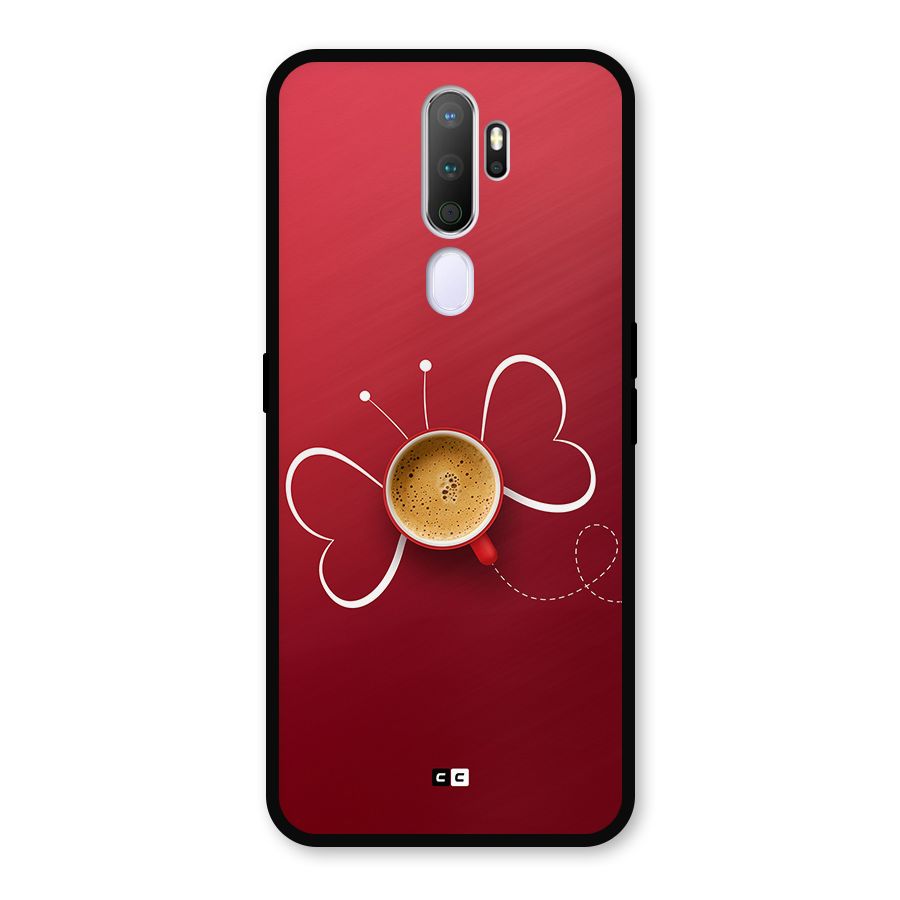 Flying Tea Metal Back Case for Oppo A5 (2020)
