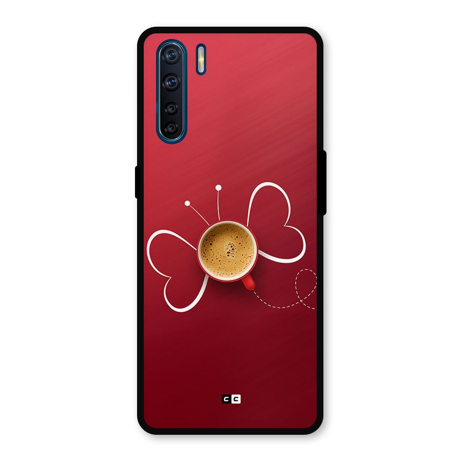 Flying Tea Metal Back Case for Oppo F15