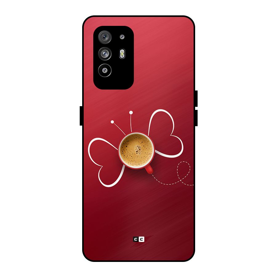 Flying Tea Metal Back Case for Oppo F19 Pro Plus 5G