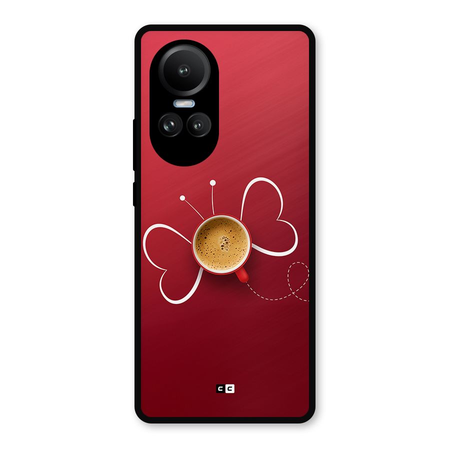 Flying Tea Metal Back Case for Oppo Reno10