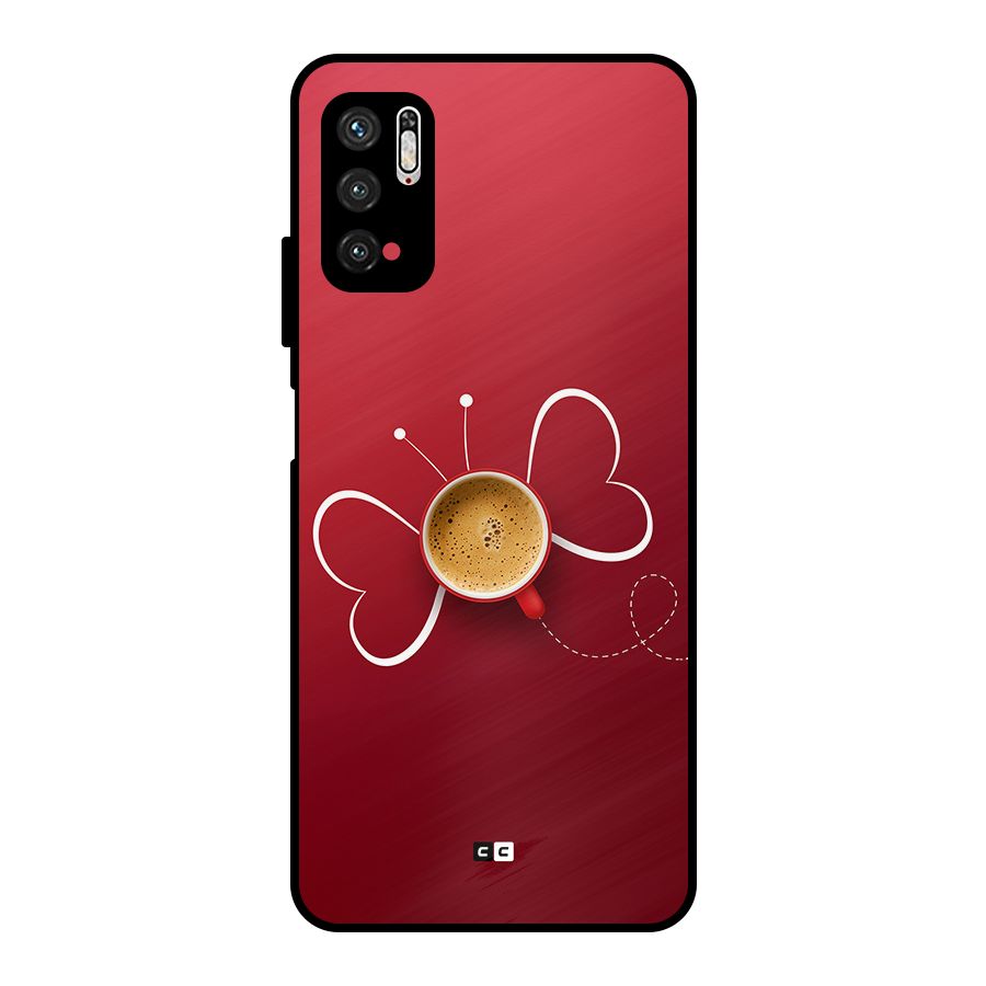 Flying Tea Metal Back Case for Poco M3 Pro 5G