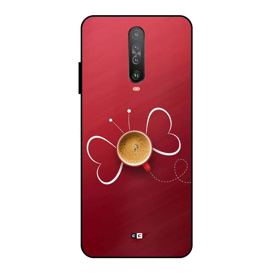 Flying Tea Metal Back Case for Poco X2