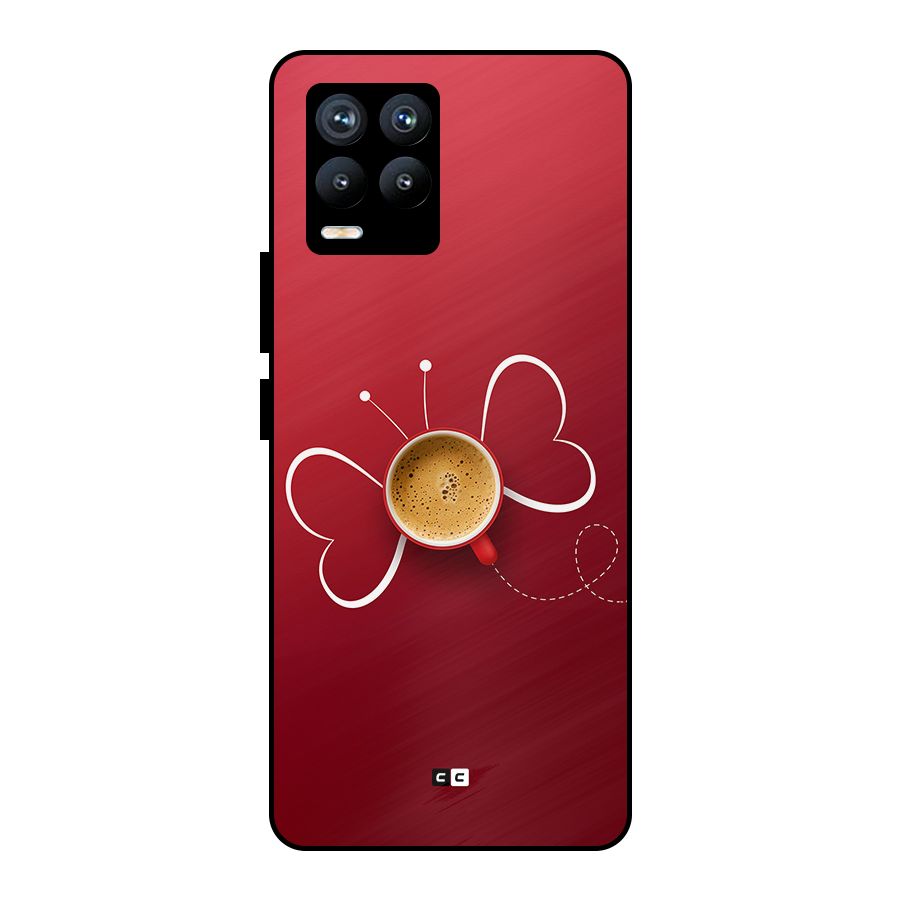 Flying Tea Metal Back Case for Realme 8 Pro