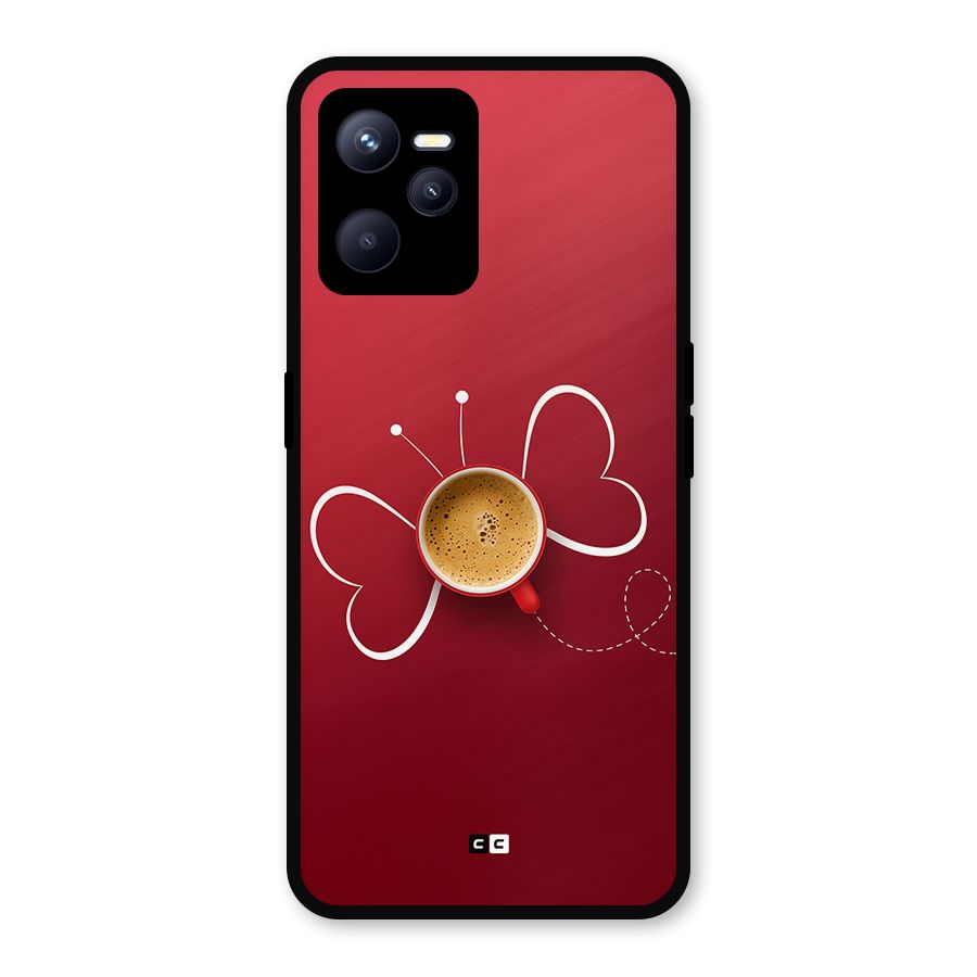 Flying Tea Metal Back Case for Realme C35