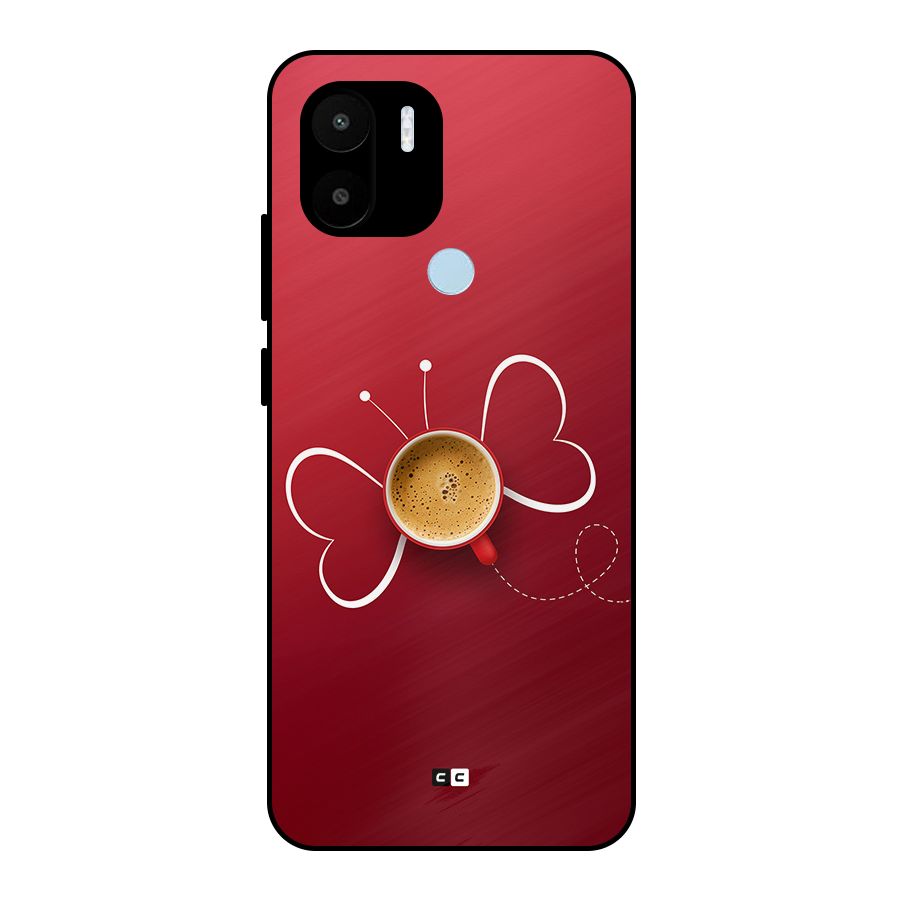 Flying Tea Metal Back Case for Redmi A2 Plus
