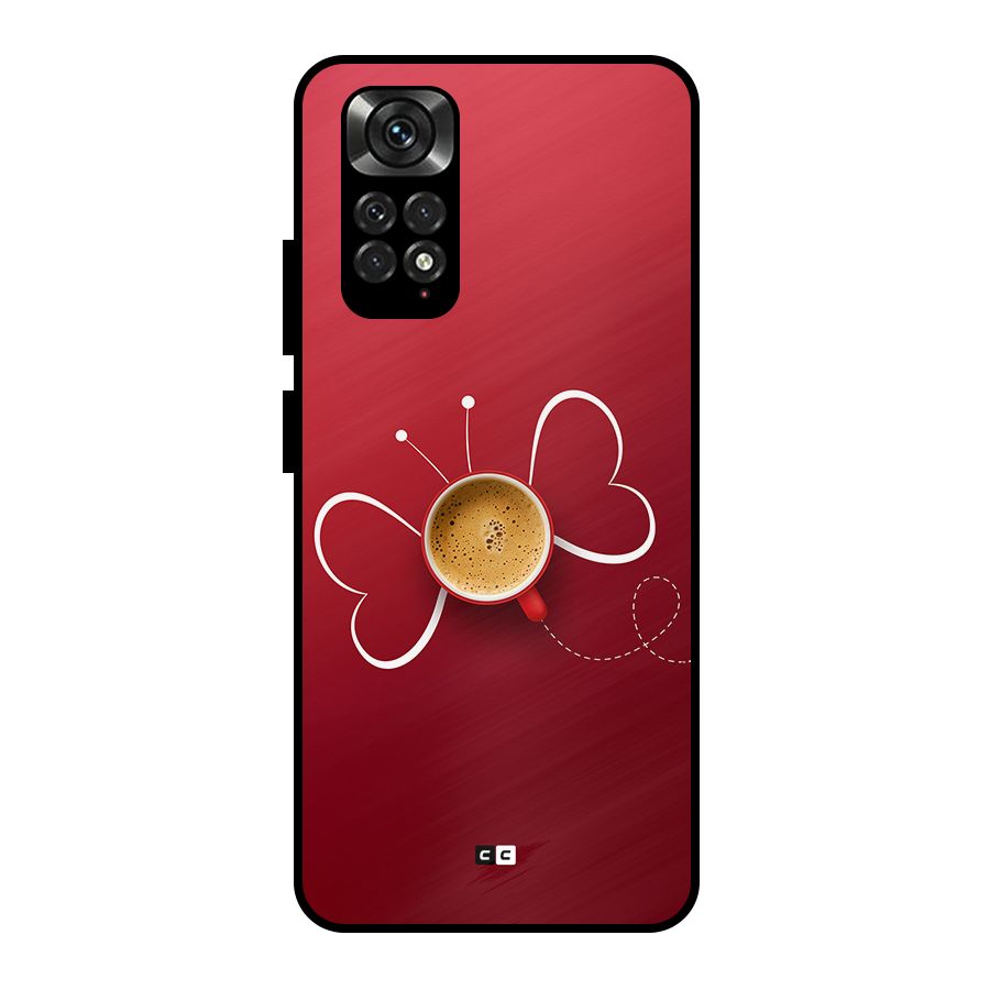 Flying Tea Metal Back Case for Redmi Note 11 Pro
