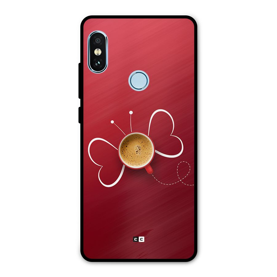 Flying Tea Metal Back Case for Redmi Note 5 Pro