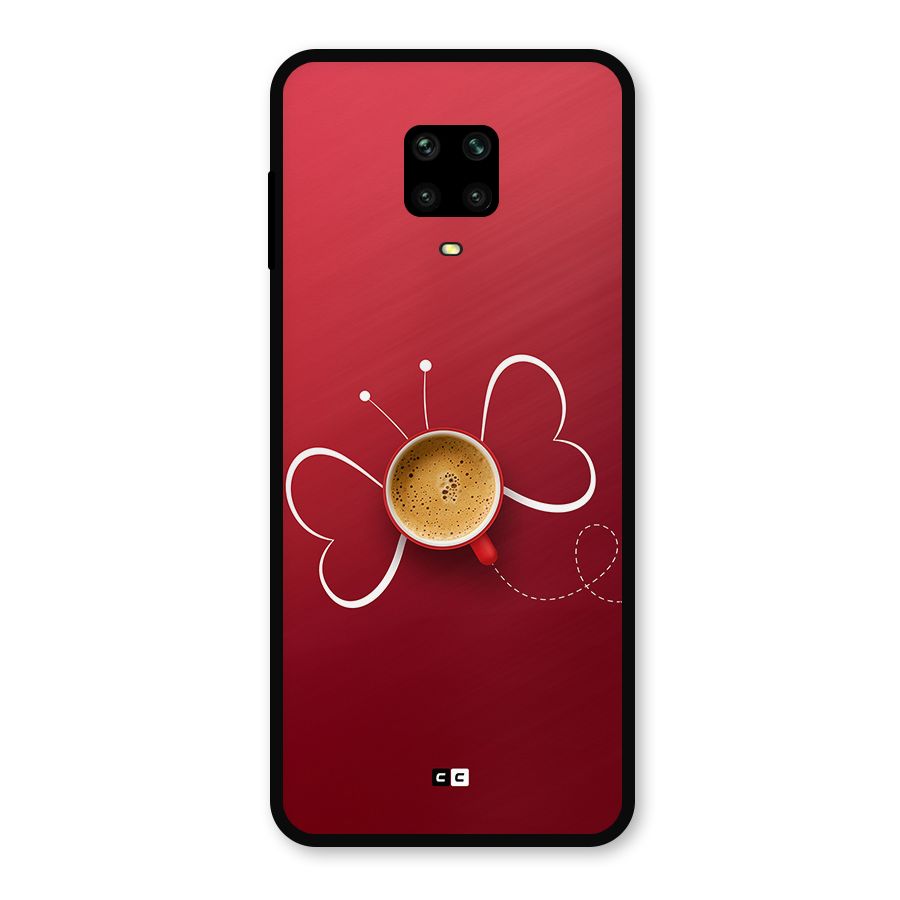 Flying Tea Metal Back Case for Redmi Note 9 Pro Max