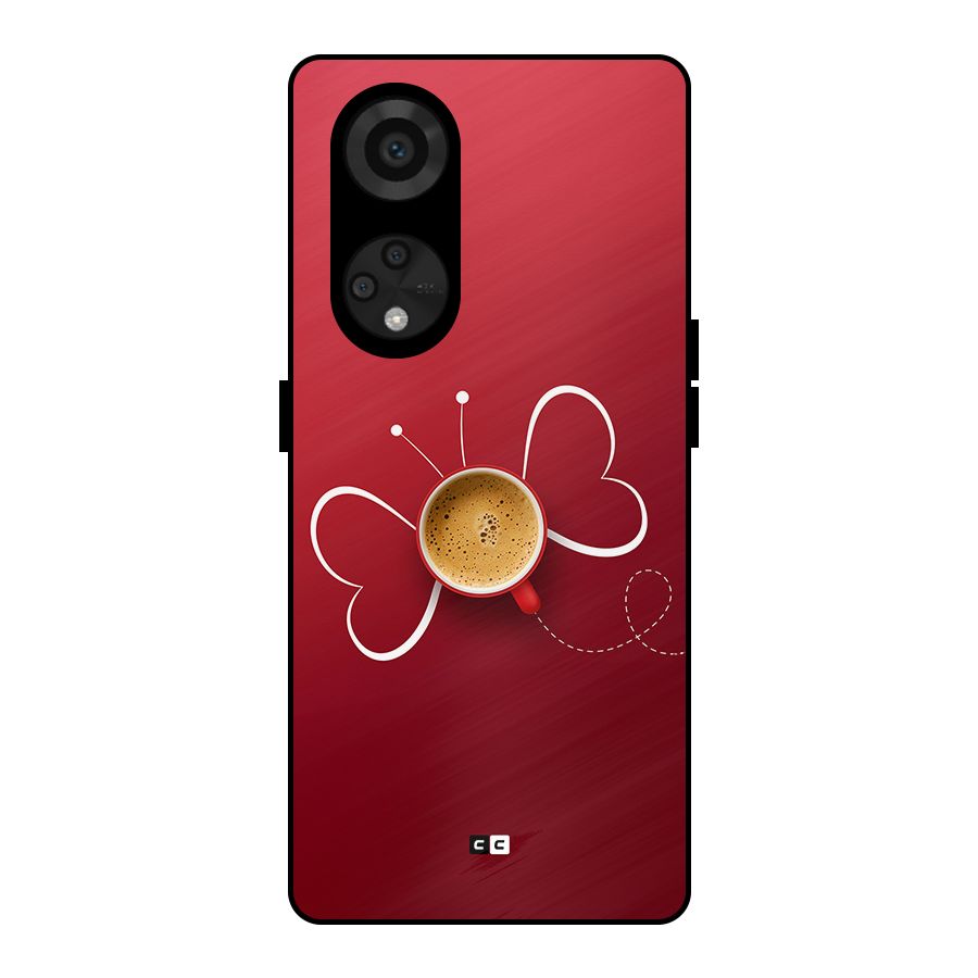 Flying Tea Metal Back Case for Reno8 T 5G