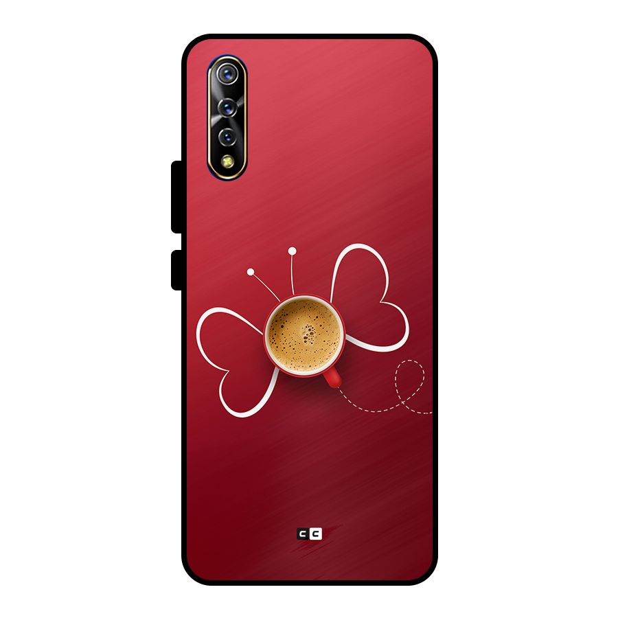 Flying Tea Metal Back Case for Vivo S1