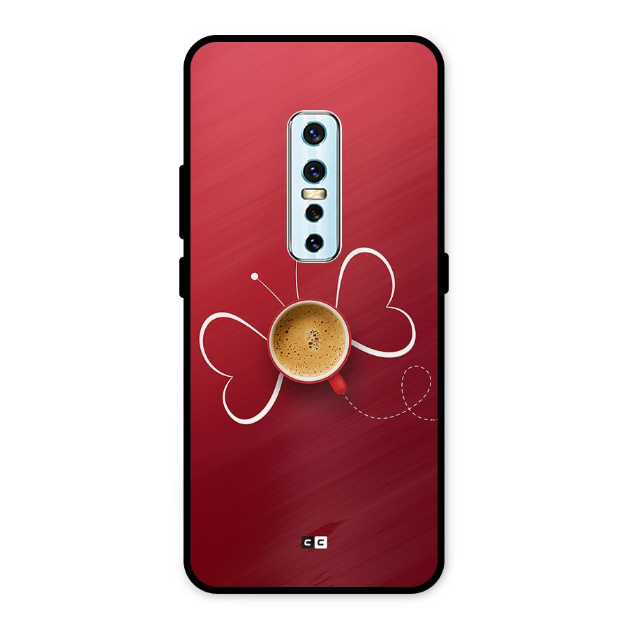 Flying Tea Metal Back Case for Vivo V17 Pro