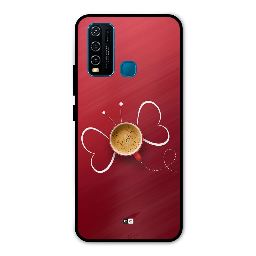 Flying Tea Metal Back Case for Vivo Y30