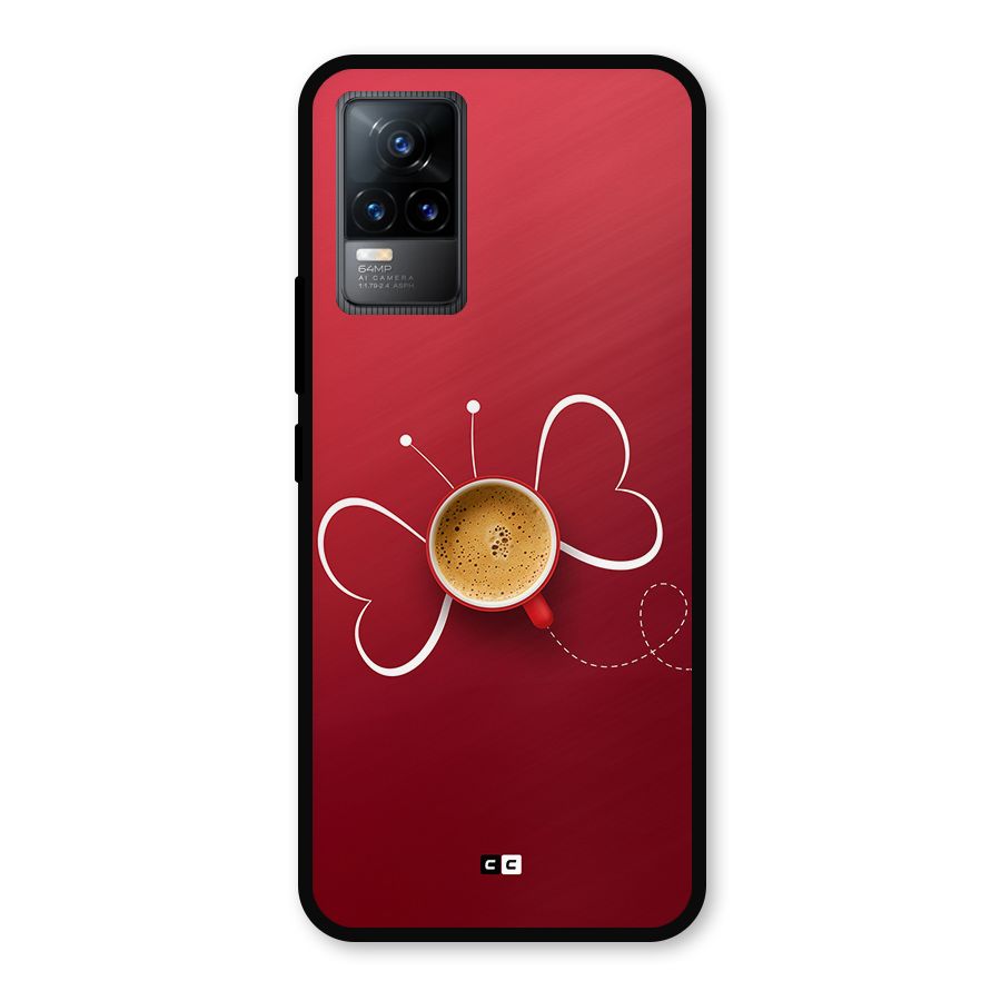 Flying Tea Metal Back Case for Vivo Y73