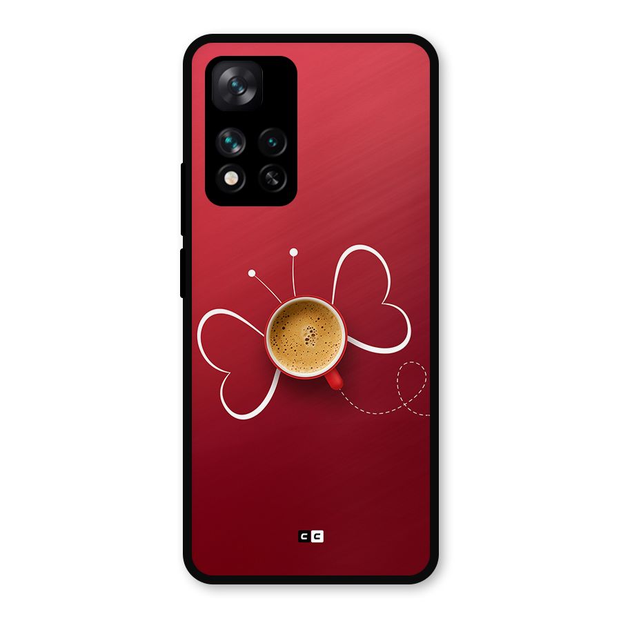 Flying Tea Metal Back Case for Xiaomi 11i 5G
