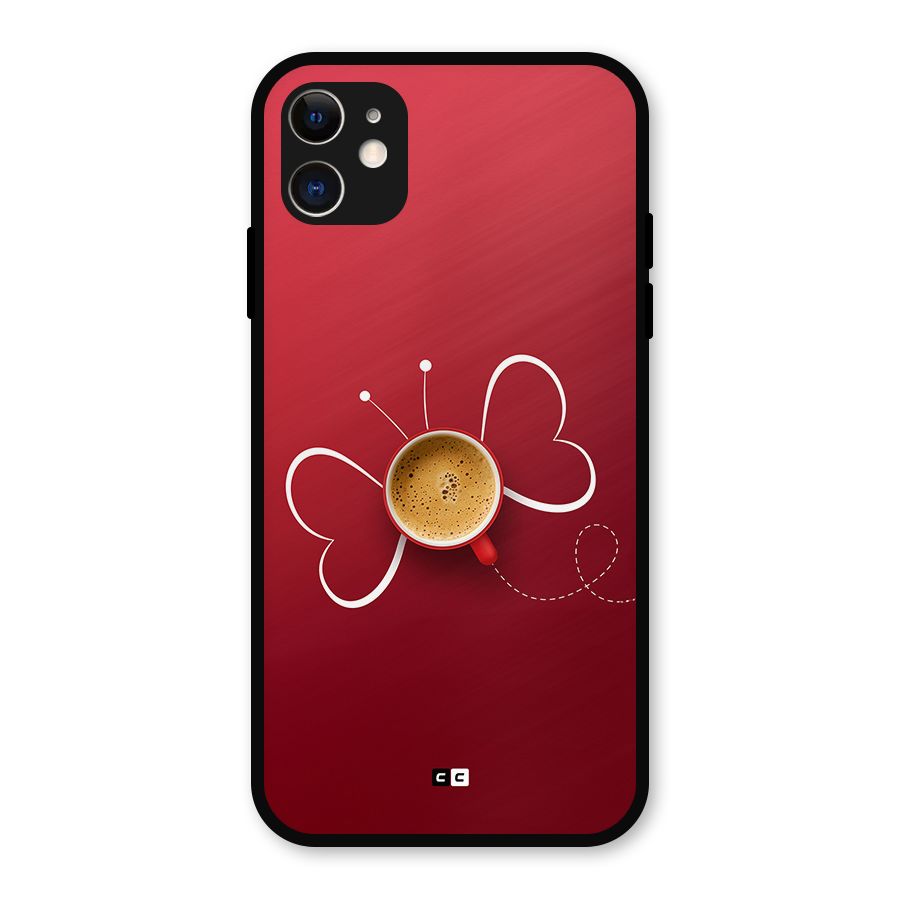 Flying Tea Metal Back Case for iPhone 11