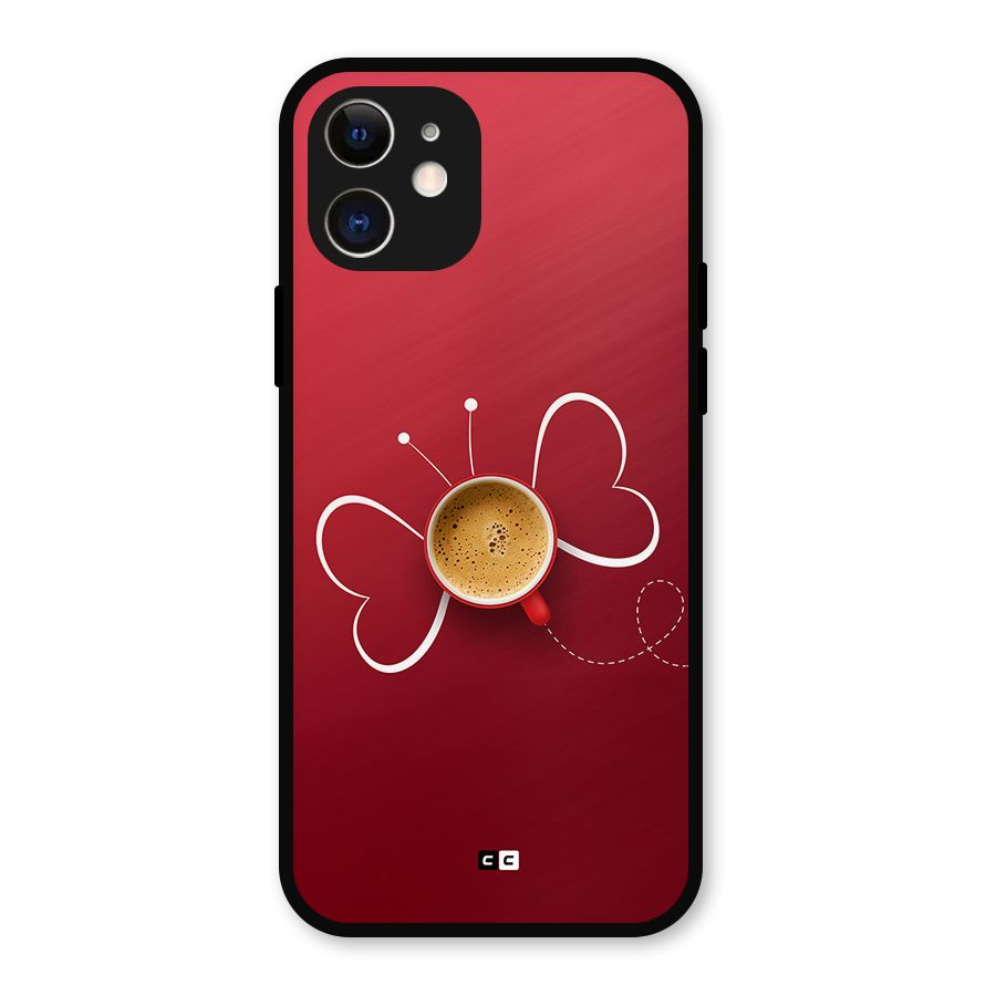 Flying Tea Metal Back Case for iPhone 12