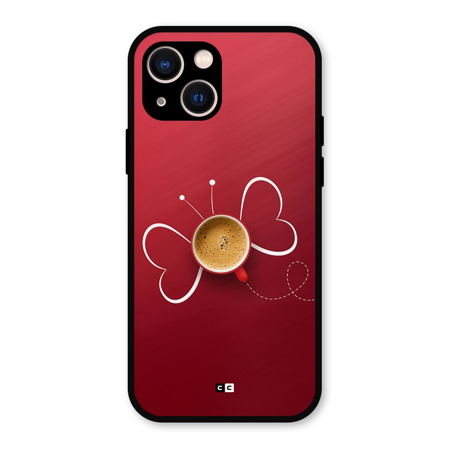 Flying Tea Metal Back Case for iPhone 13