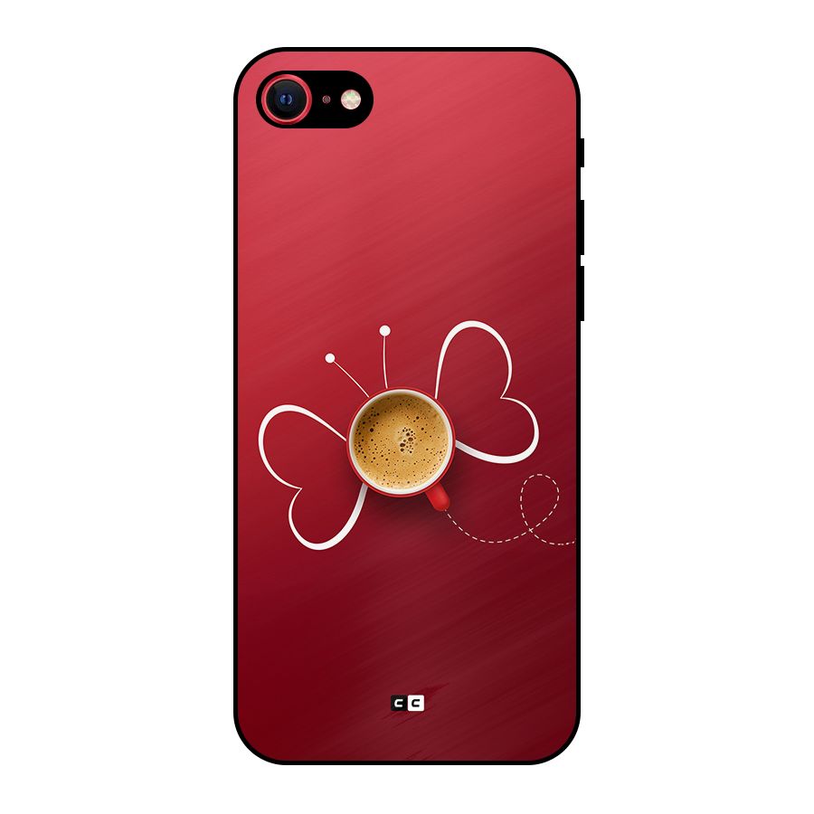 Flying Tea Metal Back Case for iPhone 8