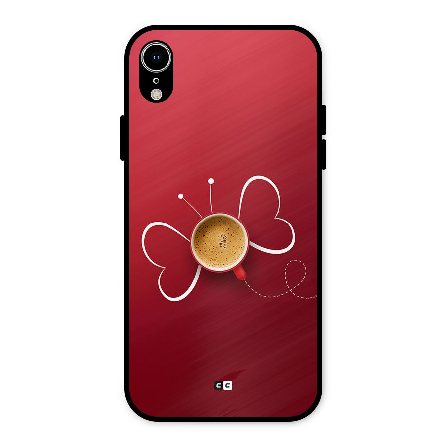 Flying Tea Metal Back Case for iPhone XR