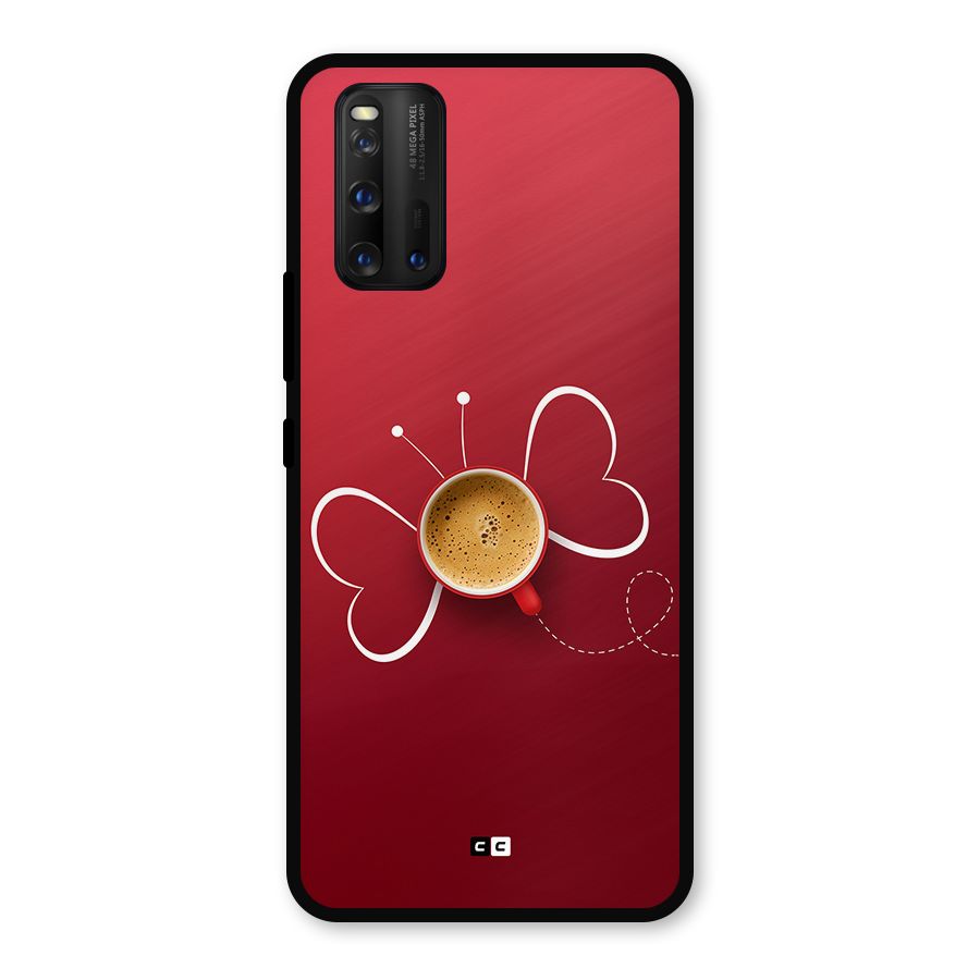 Flying Tea Metal Back Case for iQOO 3