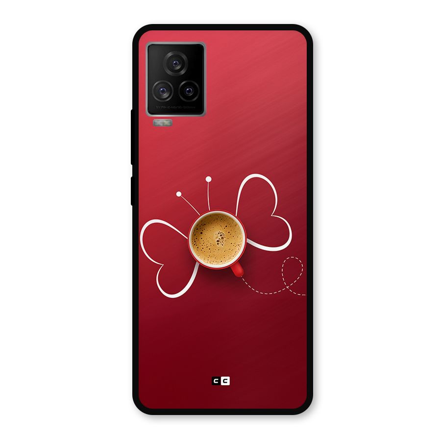 Flying Tea Metal Back Case for iQOO 7 Legend 5G
