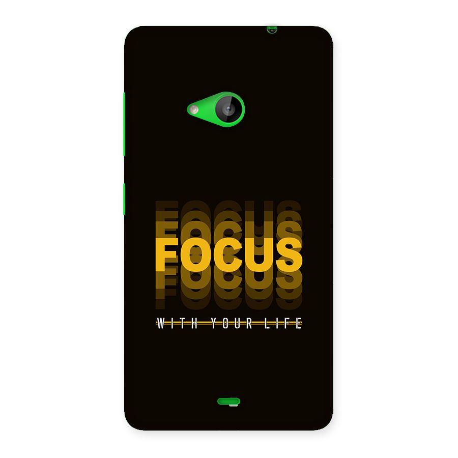 Focus Life Back Case for Lumia 535
