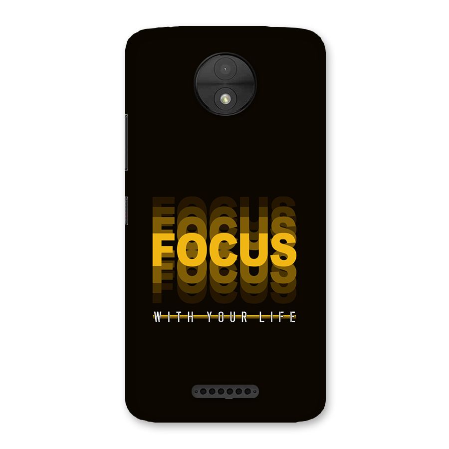 Focus Life Back Case for Moto C